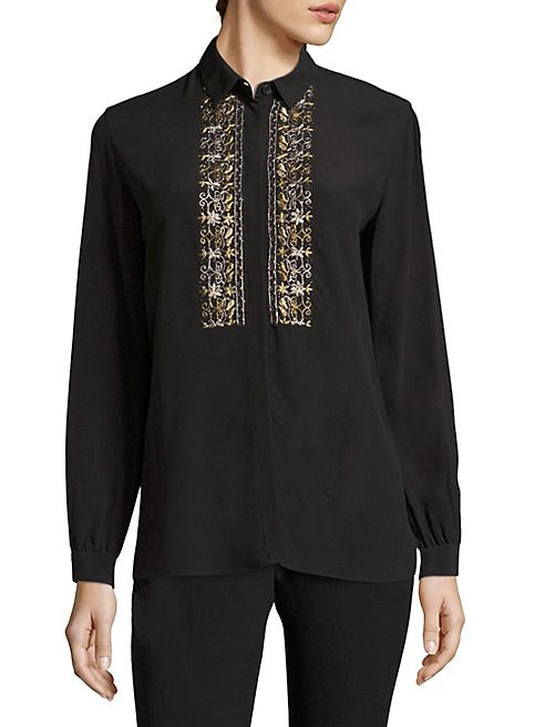 Etro - Silk Button-Front Shirt