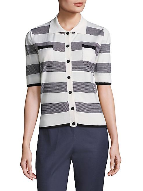 Piazza Sempione - Striped Spread Collar Shirt