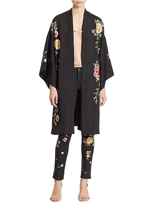 Alice + Olivia - Lupe Embroidered Kimono Jacket