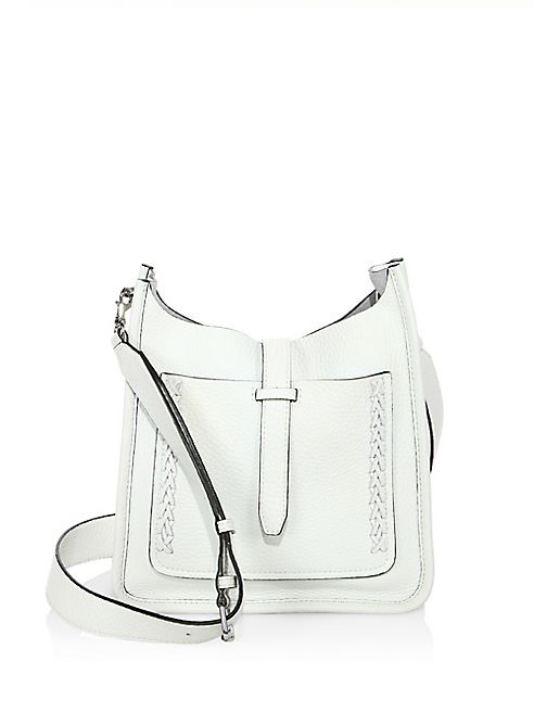 Rebecca Minkoff - Small Unlined Feed Leather Crossbody Bag with Guitar Strap