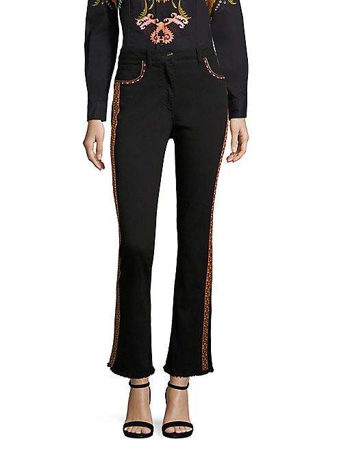 Etro - Embroidered Flare Jeans