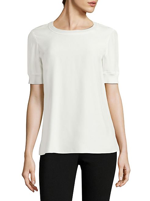 Lafayette 148 New York - Brona Ribbed Silk Top