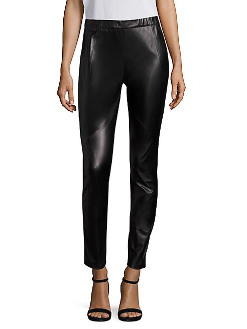 Lafayette 148 New York - Astoria Leather Front Leggings