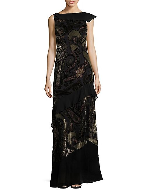 Etro - Velvet Backless Paisley Gown