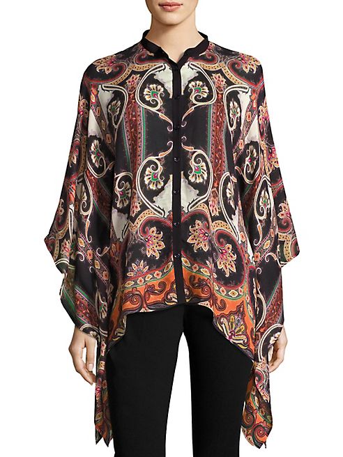 Etro - Wool & Silk Poncho