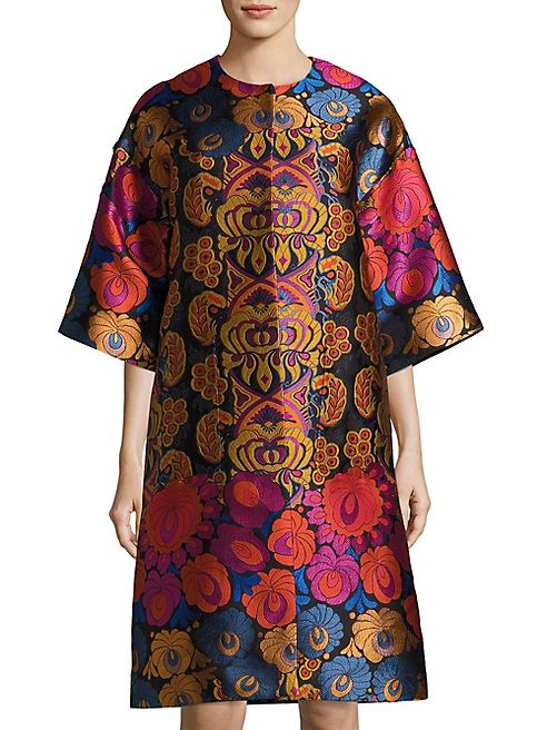 Etro - Floral-Print Topper Coat