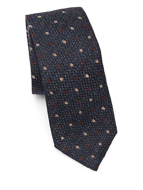 Brunello Cucinelli - Polka-Dot Wool Tie