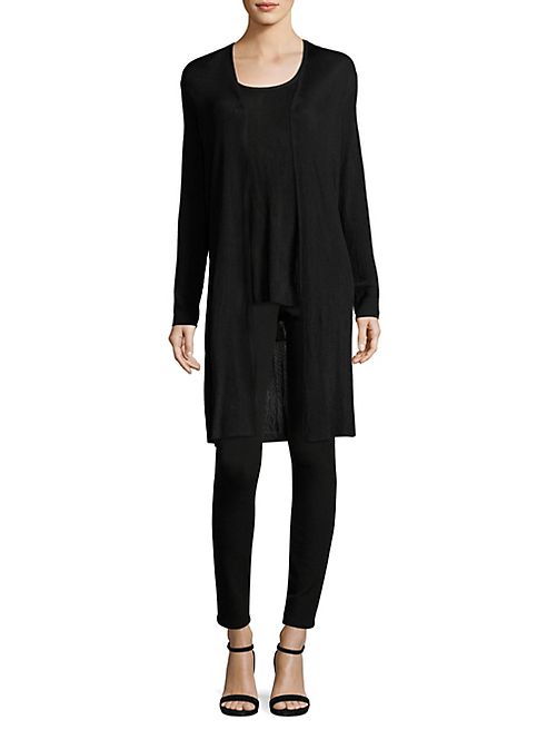 Lafayette 148 New York - Long Ribbed Cardigan