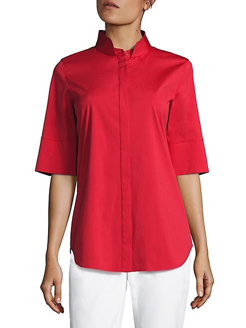 Lafayette 148 New York - Sander Button-Front Blouse