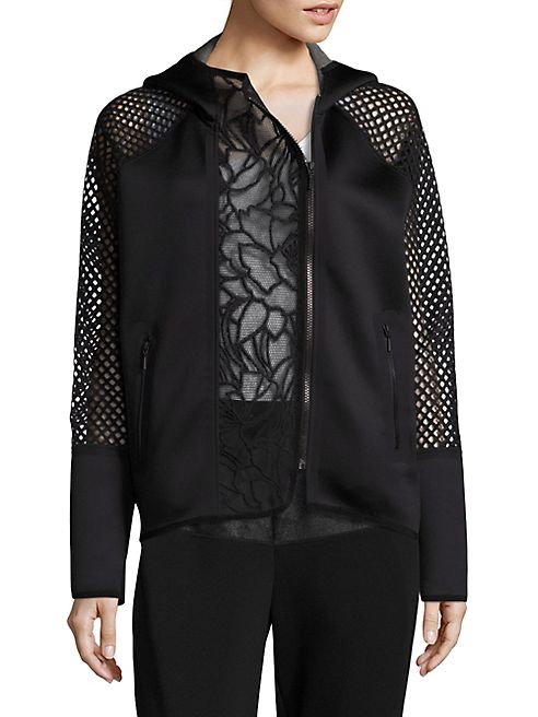 Elie Tahari - Margie Scuba & Mesh Jacket