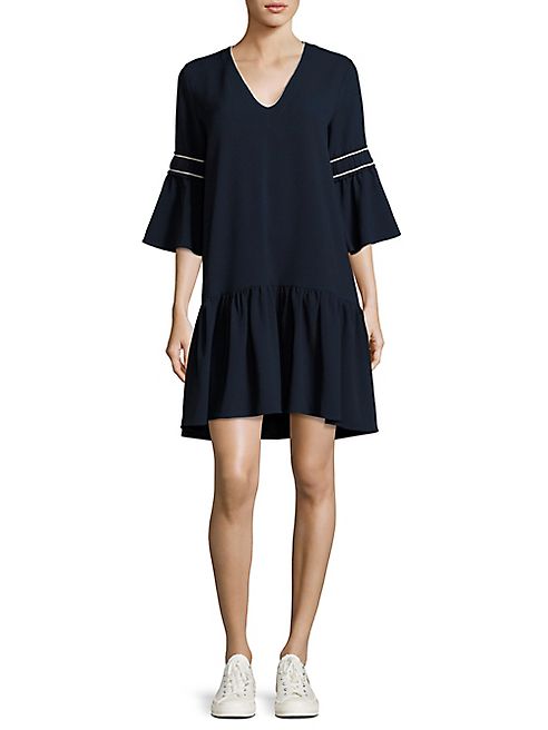 Ganni - Clark Bell Sleeve Dress