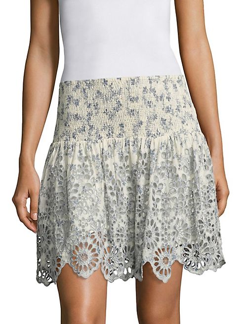 Ganni - Emile Broderie Anglaise Skirt