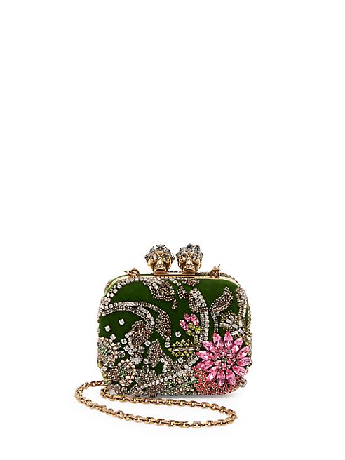 Alexander McQueen - Queen & Queen Leather Convertible Minaudiere