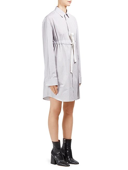 Maison Margiela - Cotton Poplin Striped Dress