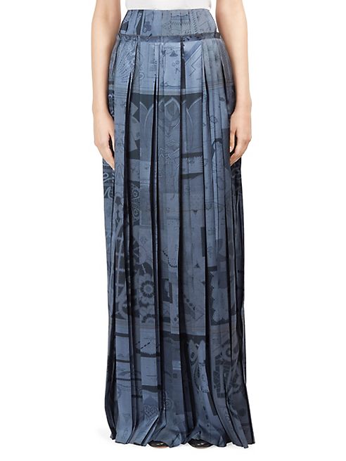 Maison Margiela - Silk Plisse Maxi Skirt