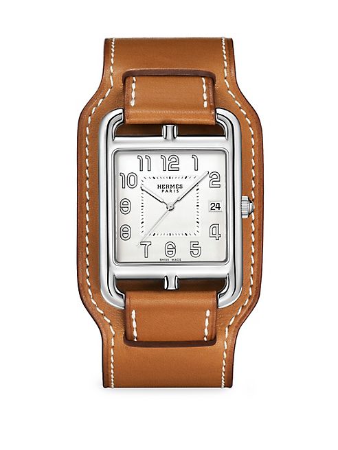 Hermès Watches - Cape Cod Stainless Steel & Leather Strap Watch