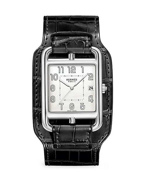 Hermès Watches - Cape Cod Stainless Steel & Alligator Strap Watch