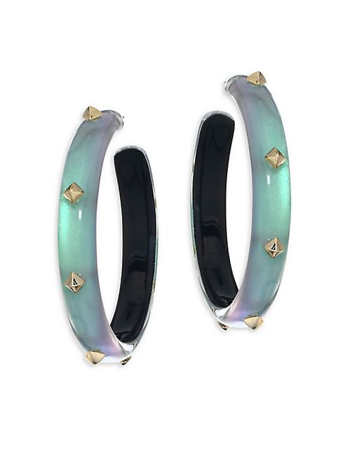 Alexis Bittar - Lucite Studded Hoop Earrings/2