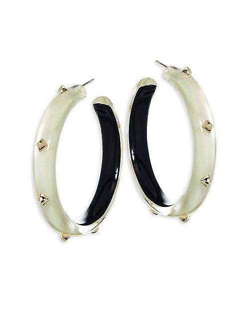 Alexis Bittar - Lucite Studded Hoop Earrings/2