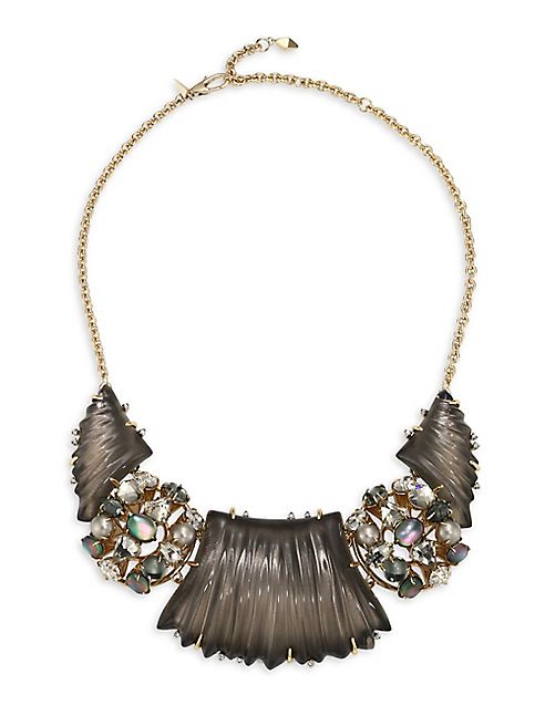 Alexis Bittar - Lucite Stone Cluster Bib Necklace