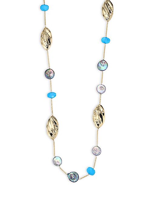 Alexis Bittar - Elements Pleated Link Station Necklace