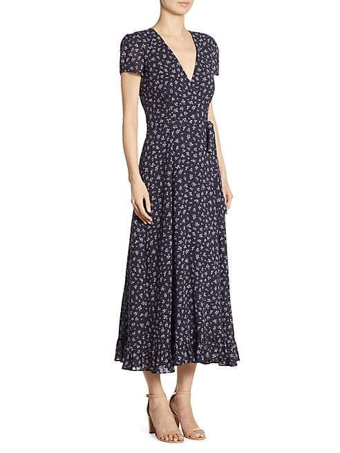 Polo Ralph Lauren - Floral-Print Cotton Wrap Dress