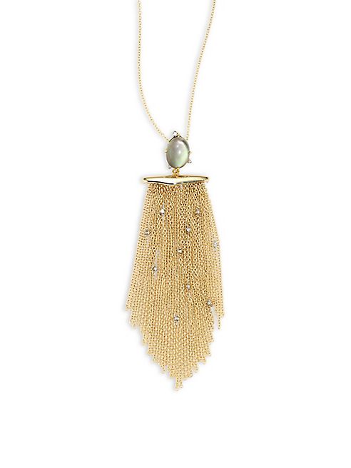 Alexis Bittar - Elements Crystal-Studded Tassel Pendant Necklace