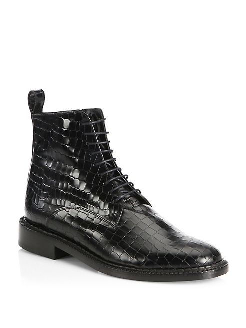 Robert Clergerie - Jacen Leather Combat Boots