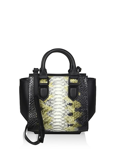 KENDALL + KYLIE - Brook Leather Mini Snake Satchel