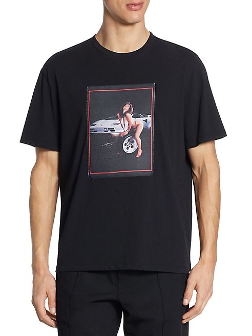 Alexander Wang - Car Babe Woven Car Print Tee