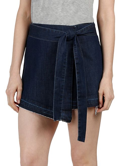 PAIGE - Anette Denim Wrap Skirt