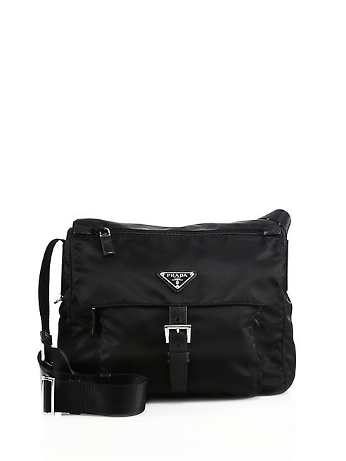 Prada - Nylon & Leather Crossbody Bag