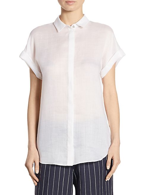 Lafayette 148 New York - Antonella Chain-Trim Blouse