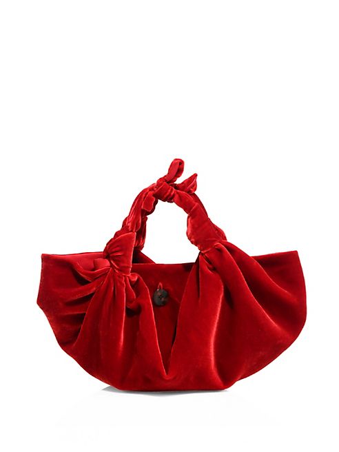 The Row - Ascot Velvet Small Hobo Bag