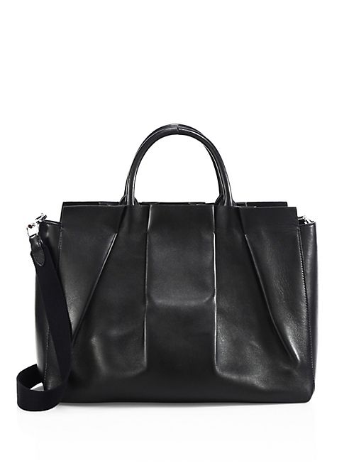 The Row - Nappa Peggy Leather Shoulder Bag