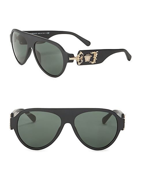 Versace - 62MM Aviator Sunglasses