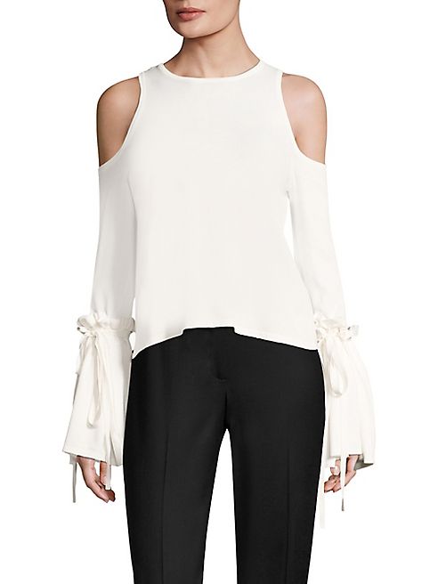 MILLY - Cold Shoulder Tie Top