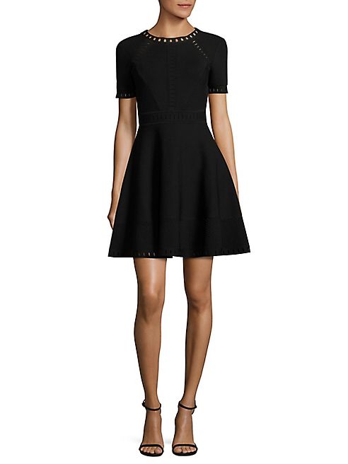 MILLY - Bar Pointelle Textured Dress