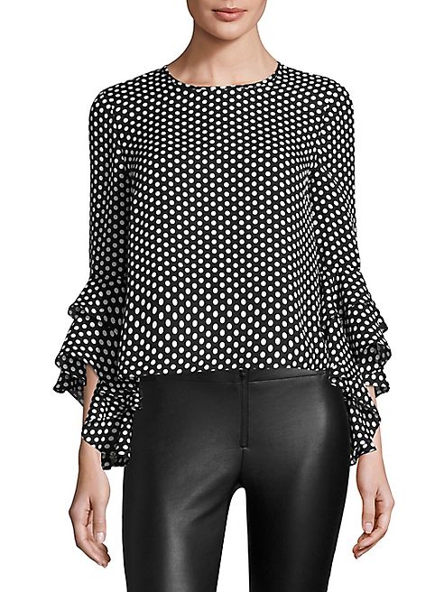 MILLY - Dot Print Gabby Top