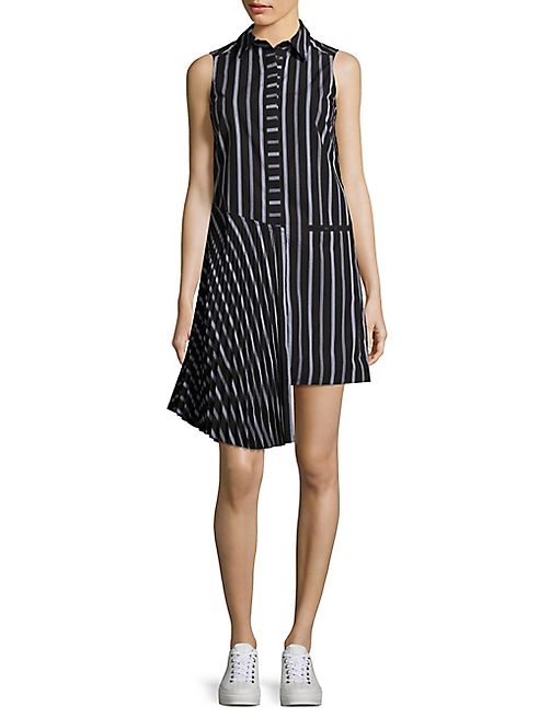 MILLY - Stripe Shirting Dress