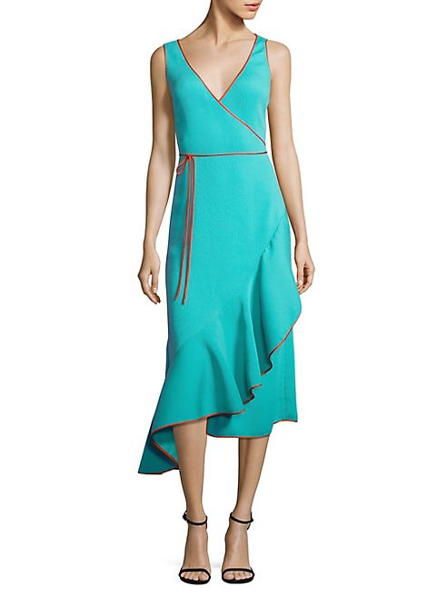 Diane von Furstenberg - Asymmetrical Ruffle Hem Dress