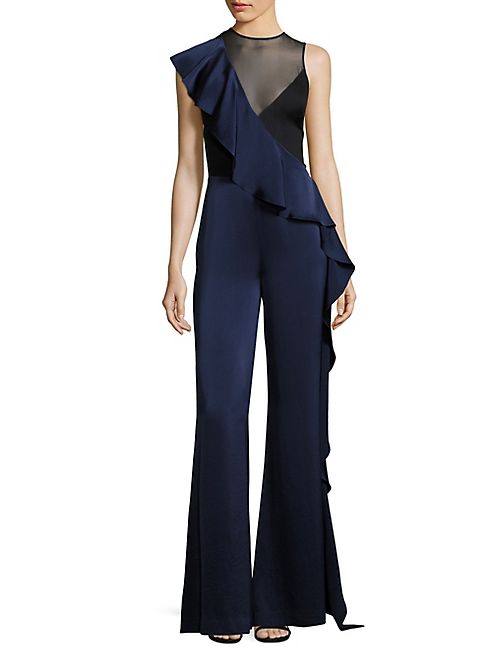 Diane von Furstenberg - Sleeveless Ruffled Jumpsuit