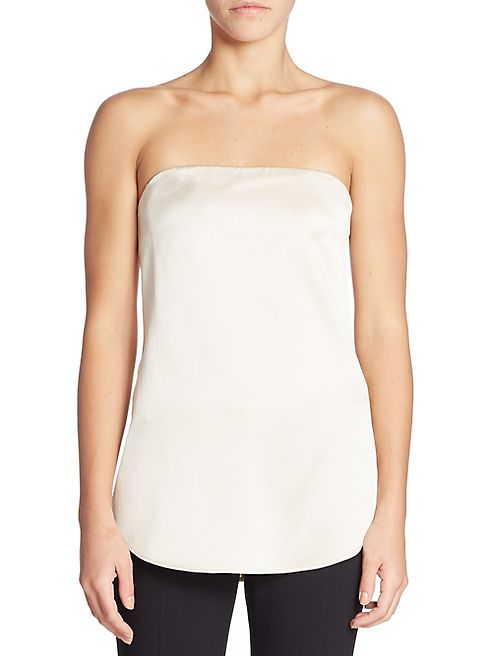 Theory - Zalballa Strapless Silk Top