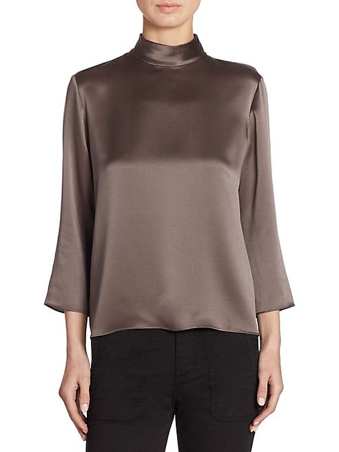 Vince - Silk Mockneck Blouse