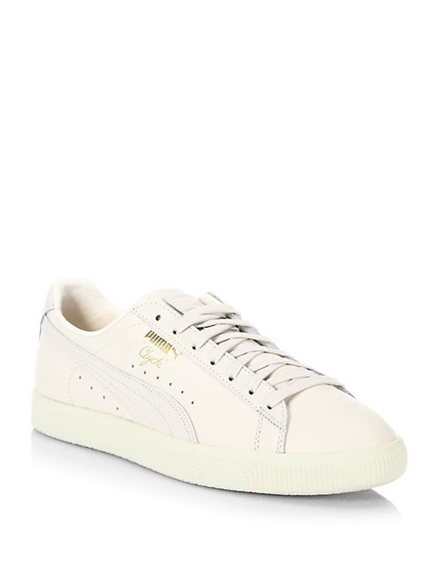 PUMA - Clyde Natural Leather Sneakers