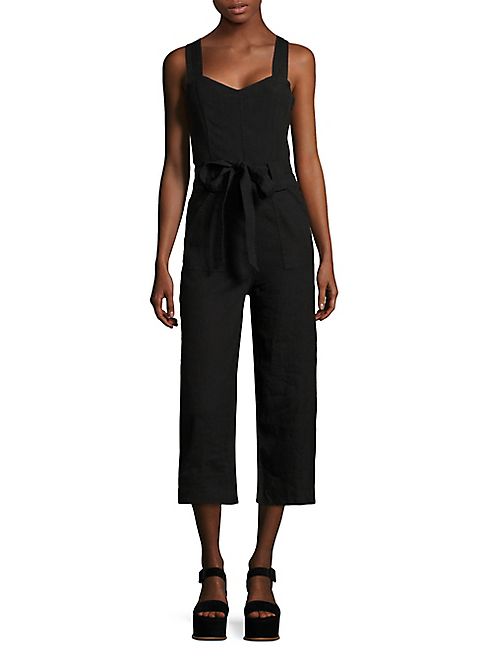 7 For All Mankind - Belted Cropped Jumpsuit