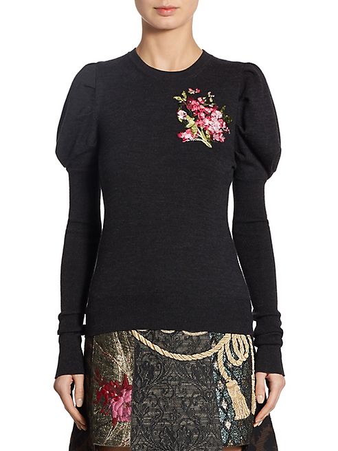 Dolce & Gabbana - Floral Embroidered Knit