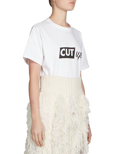 Sacai - Cut Up Graphic Tee