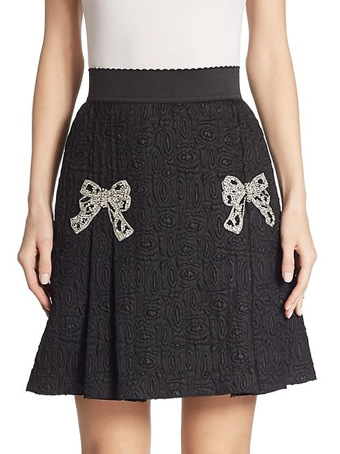 Dolce & Gabbana - Jacquard Bow Detail Skirt