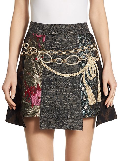 Dolce & Gabbana - Embroidered Jacquard Skirt